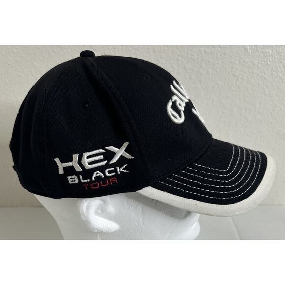 Men's cap hat Callaway RAZR Odyssey Hex Black Tour Golf 1 size adjustable Strap - Picture 4 of 6